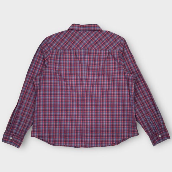 Pendleton Shirt Womens Extra Large Red Blue Check Button Up Long Sleeve Outdoor - Picture 6 of 14